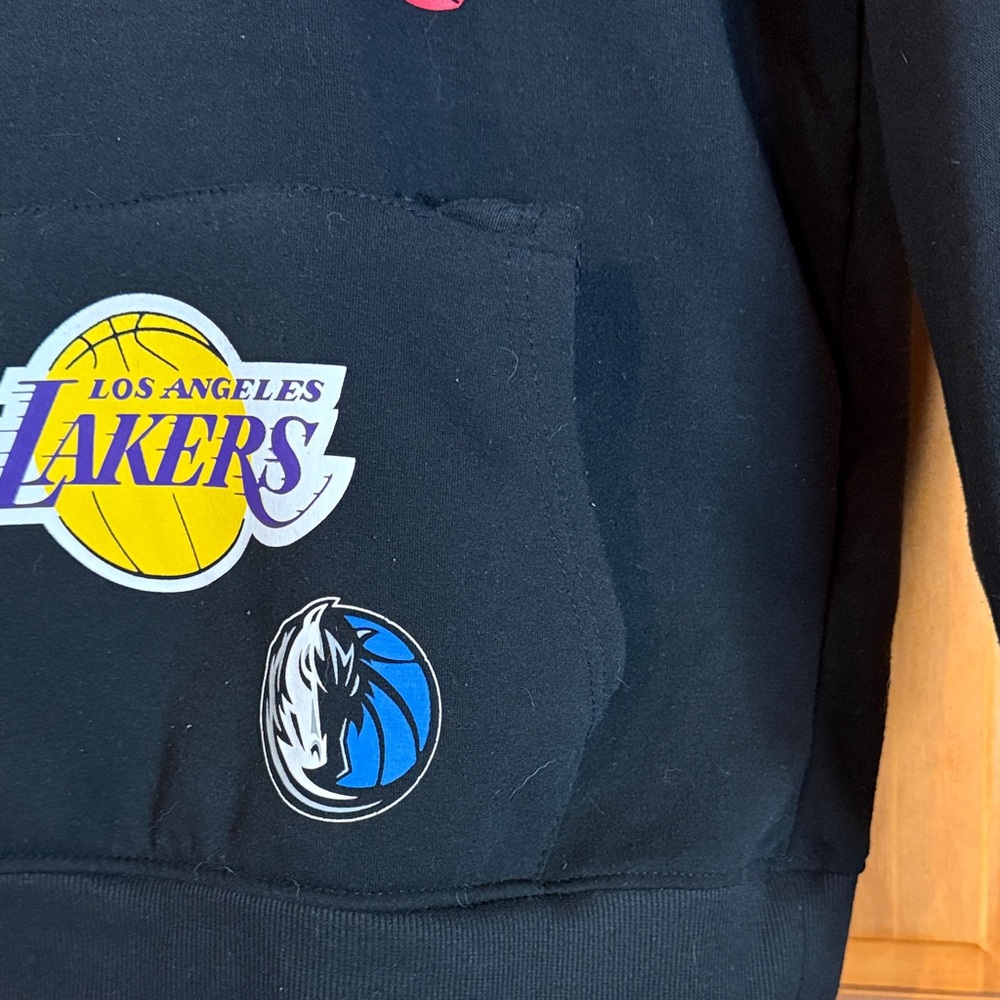 Men's Black NBA Team Logo Hoodie - Picture 6 of 6